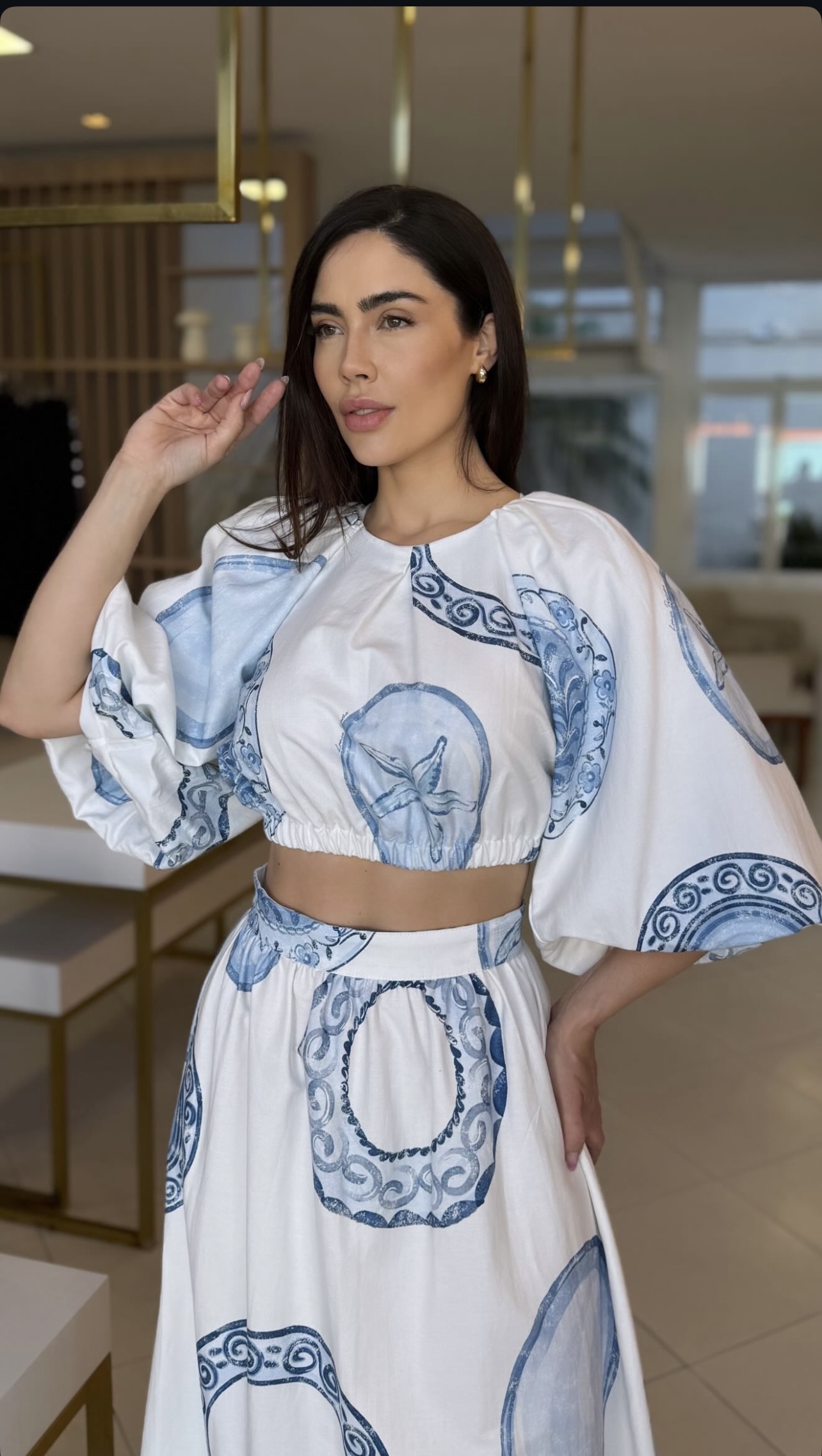 CROPPED BALONÊ ESTAMPADO LANÇA PERFUME