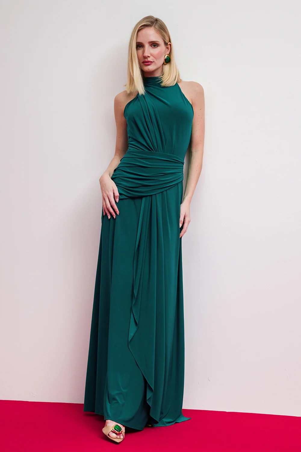 VESTIDO LONGO VERDE CHARRY