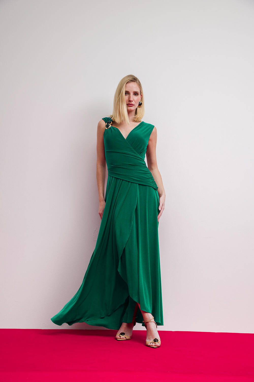 VESTIDO LONGO VERDE CHARRY