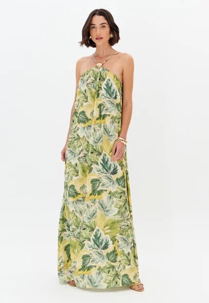 VESTIDO LONGO ESTAMPADO