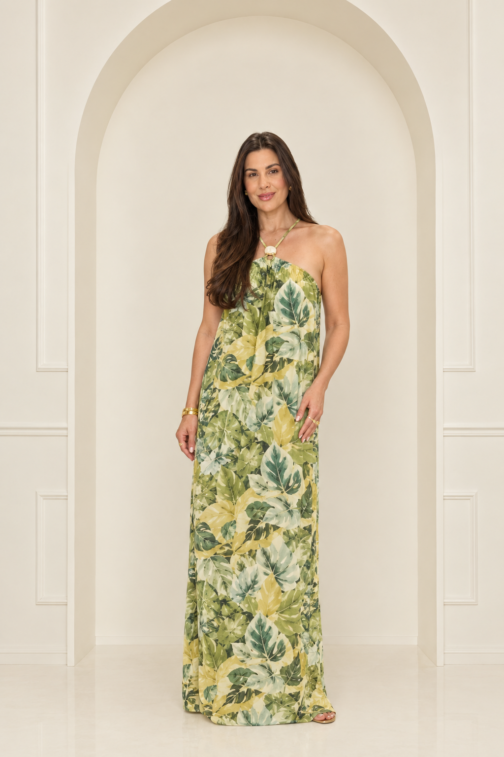 VESTIDO LONGO ESTAMPADO