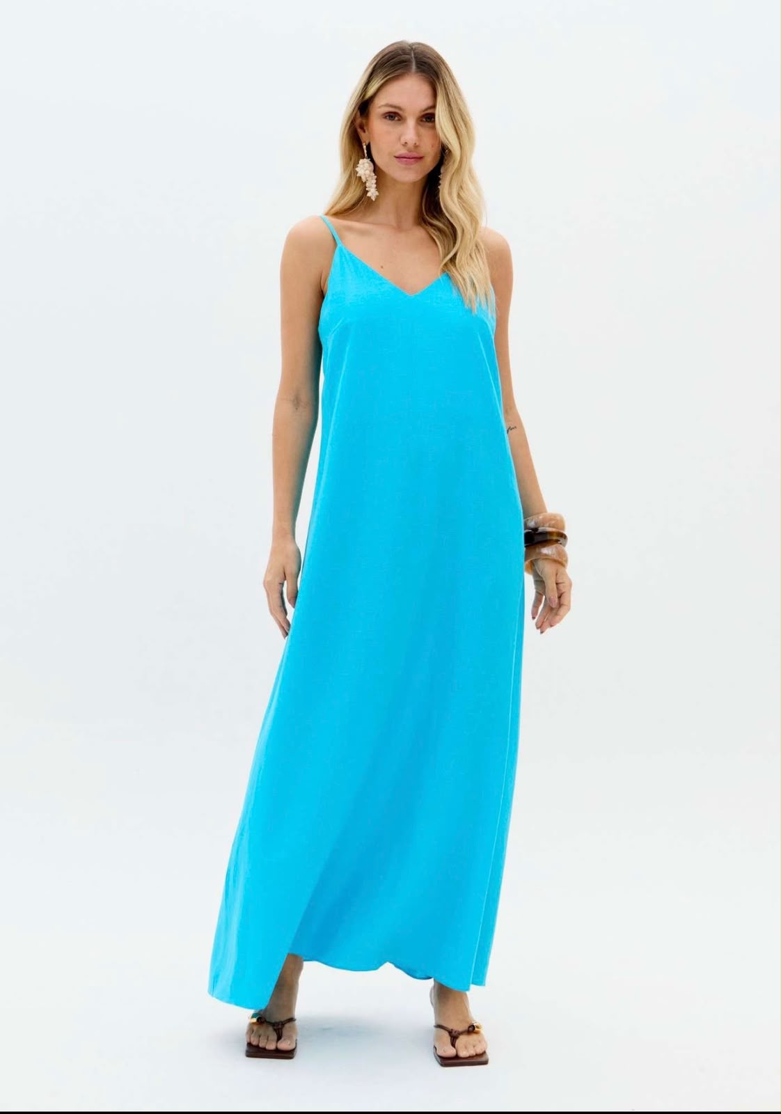 VESTIDO SUPER MIDI LINHO