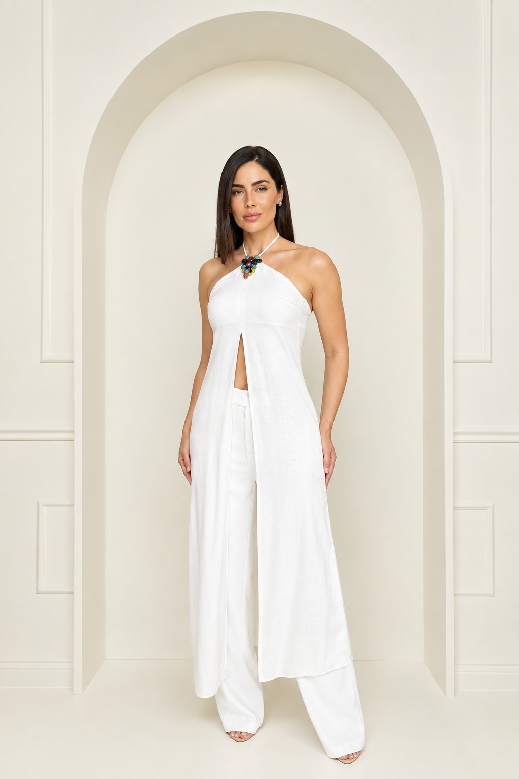 BLUSA ALONGADA FRENTE UNICA